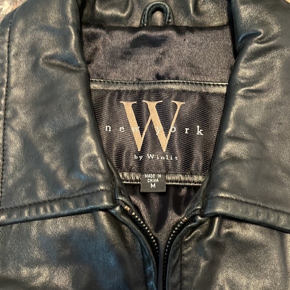 🛍️ SOLD 🛍️ Soft Moto Leather Jacket - Picture 3 of 12